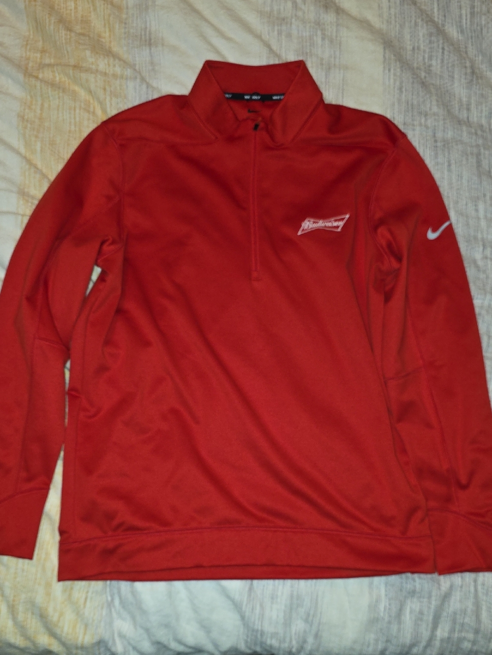 Nike Budweiser Red Quarter Zip, Golf